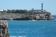 The entrance to Porto Colom on Mallorca